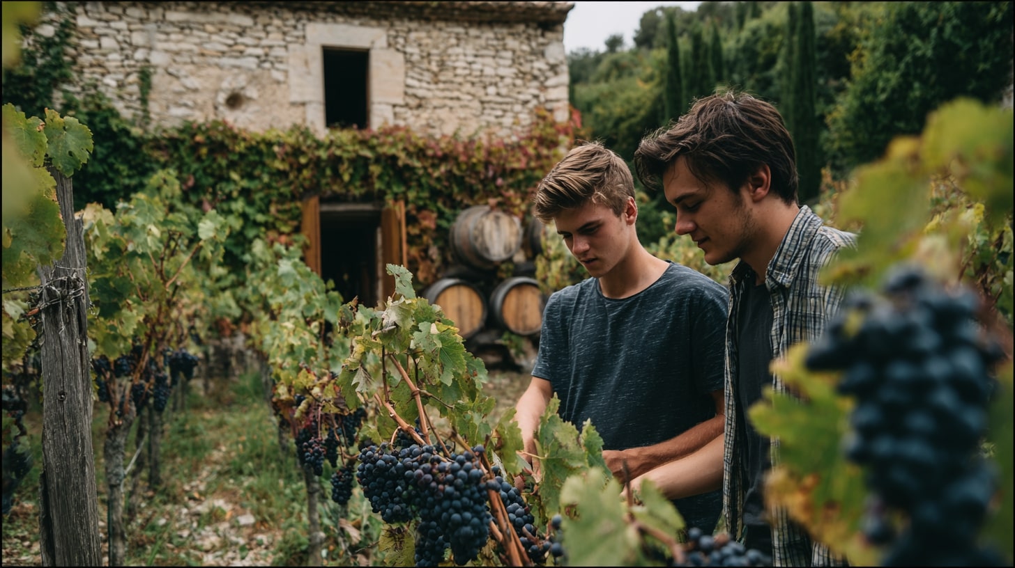 Vignerons traditionnels et jeunes reconvertis façonnant les paysages viticoles de la Drôme